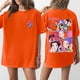 thumbnail image 1 of Pop cazadora para niña Demon Hunters Boys Girls Fashion Round-Neck Group Panels T Shirt （Saffron）, 1 of 4