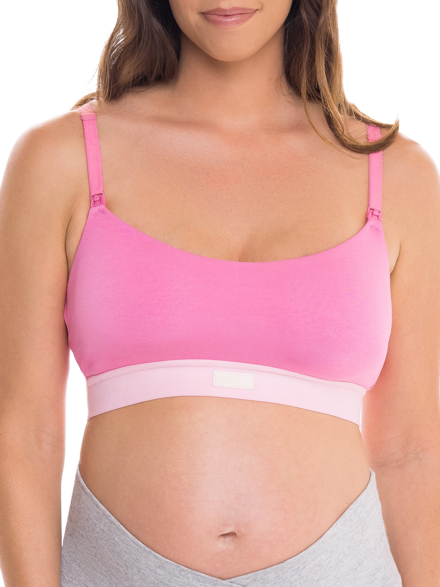 Kindly Yours Women's Cotton Spandex Maternity Nursing Wire-Free Bralette, Sizes S to XXXL