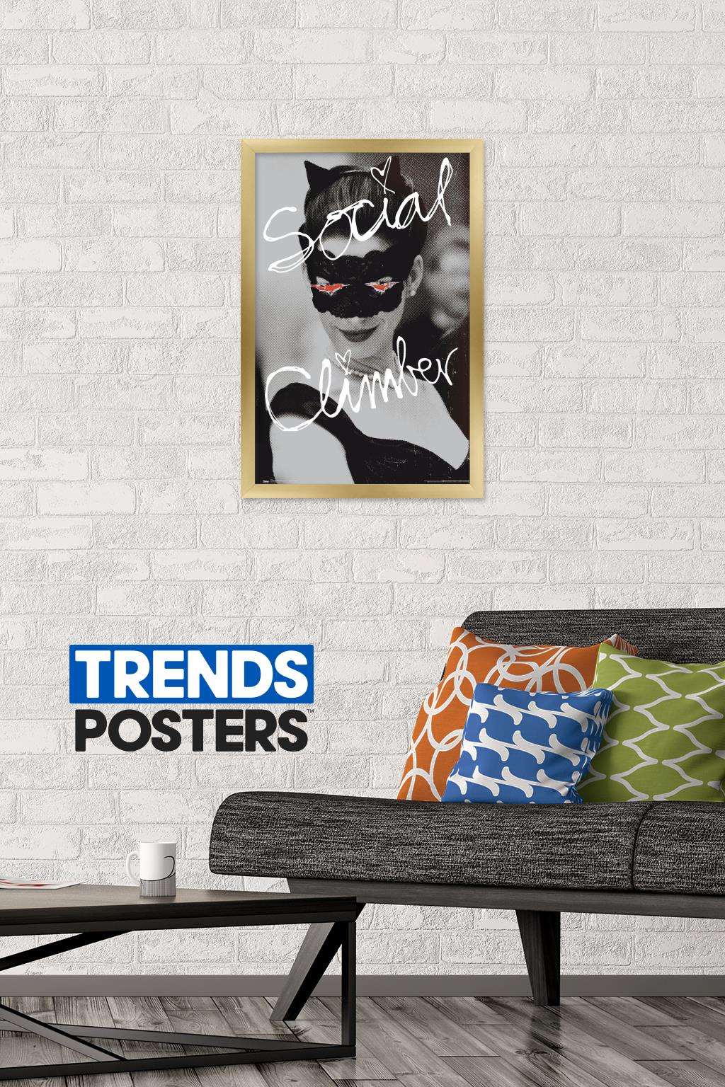 DC Comics Movie - The Dark Knight Rises - Catwoman - Social Climber Wall Poster, 14.725" x 22.375", Framed