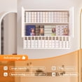 thumbnail image 4 of Salon Staion Hair Color Bar Organizers, Hair Color Rack, Barber Station Cabinet with Drawers & Adjustable Shelves, Wall Mounted Tube Storage Station for Salon Display, White, 4 of 16