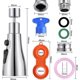 thumbnail image 2 of Kitchen Sink Sprayer 360 Degree Faucet, 3 Modes Kitchen Faucet Nozzle With Aerator, Kitchen Sink Mixer Tap Rotating Faucet Head, Universal Adjustable, 2 of 5