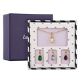 thumbnail image 1 of Set de Regalo para Mujer hasta 6 en 1, LuckyLy Kit de Collar y Dijes con Baño de Oro 14k, Perla y Zirconia Cúbica – Joyería ideal como Regalos para Mujer Navidad, San Valentín y Mamá dorado Óvalo, 1 of 8