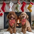 thumbnail image 4 of Dog Bandana 2 Pack,Red Christmas Gingerbread Man Pattern Bandanas for Dogs,Cat Bandana,Small/ Large Dog Bandana 2 Size,Dog Bandanas Girl Boy, 4 of 6