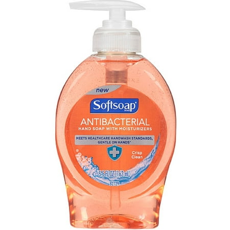 Softsoap Antibacterial Liquid Hand Soap Pump, Crisp Clean - 5.5 Fluid Ounce