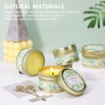thumbnail image 3 of SCENTORINI Natural Citronella Candles for Outdoor, 15 oz Lemongrass Essential Oils Travel Tin Candles for Patio, 6 Pack, 3 of 8