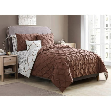Large Copper Sheets VCNY Home Copper Ogee 9-Piece Reversible Bedding Comforter Set, Sheet Set and Decorative Pillows Included ()
