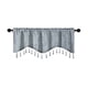 thumbnail image 2 of Cortina con Flecos Gww241205004 | Cortinas Cortas de Poliéster con Diseño de Borlas | Color Liso: Naranja, Azul, Beige, Café y Gris | Decoración Elegante para El Hogar | Sala de Estar, Dormitorio y C, 2 of 6