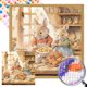 thumbnail image 1 of DIY Taladro Parcial AB Diamante Pintura Ratones Tiempo Entre Padres E Hijos 35x35cm, 1 of 9