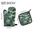 thumbnail image 2 of Yayeee Oven Mitts and Pot Holder Set of 2 Heat Resistant Kitchen Gloves Baking Hot Pad, Forest Camouflage Pattern, 2 of 5