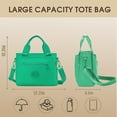 thumbnail image 2 of Atrufo Tote Bag for Women - Lightweight Nylon Large Capacity Work Bag, Beach to Office Tote with Hidden Pocket & 290D Reinforced Seams - Lake Green, 2 of 7