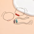 thumbnail image 5 of Tobillera de playa con piedras de colores para niñas Tobillera de playa con estilo Joyería Tobillera Talla ajustable, 5 of 5