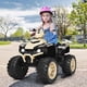 thumbnail image 2 of Costway Cuatriciclo Eléctrico ATV para Niños Coche Montable de Batería Marcha Adelante Atrás Velocidad Alta Baja con Música Luces LED Amarillo, 2 of 3