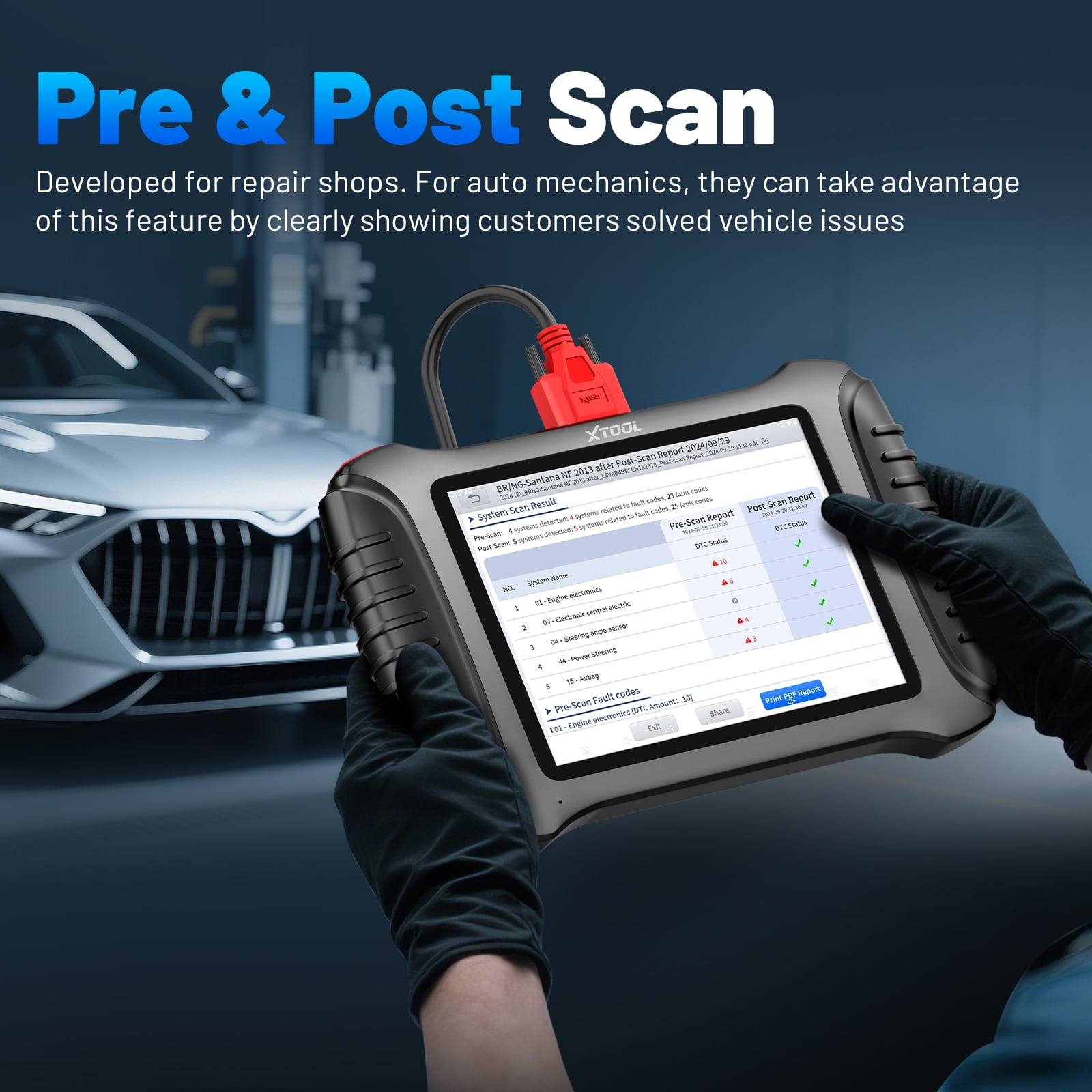 XTOOL IP900 Bidirectional Scan Tool 2026 AI-Assisted OBD2 Scanner Diagnostic Tool with ECU Cod-ing 41+ Services, FCA, 3-year Free Update