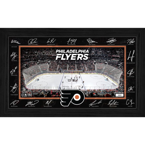 Highland Mint Philadelphia Flyers 2025 Signature Rink Framed Art