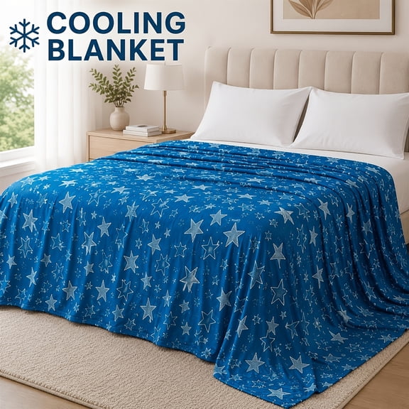 Cooling Blanket for Warm Nights, Lightweight Summer Throw Blanket,Throw - 50"×70"