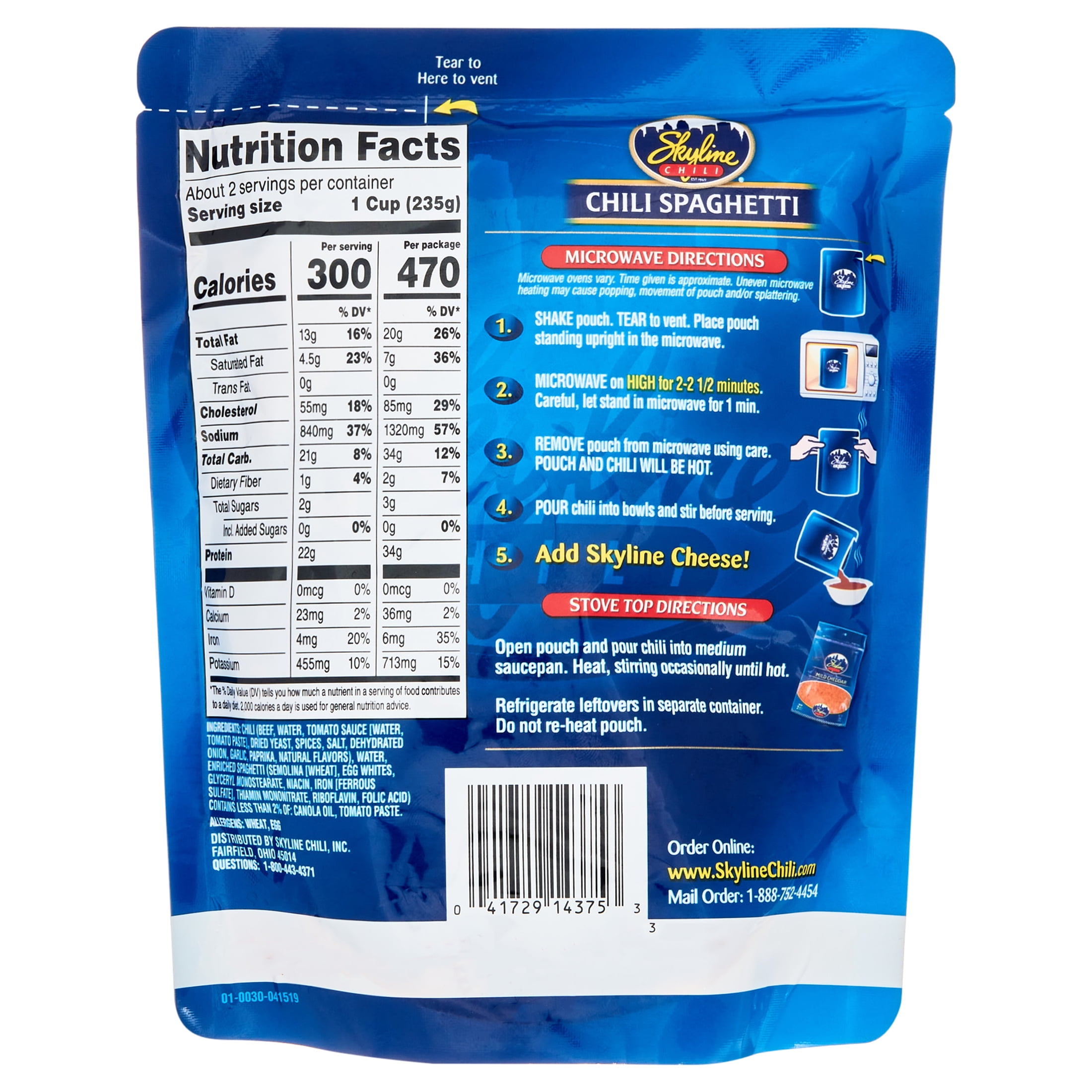 Skyline Chili Spaghetti,14 Oz