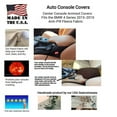 thumbnail image 4 of Auto Console Covers- Fits the BMW 4 Series (All Trim Levels) 2014-2019 Center Console Armrest Cover Anti-Pill Fleece Fabric- Black, 4 of 5