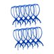 thumbnail image 3 of 10 Uds soporte para exhibición de sombreros modelo de soporte para cabeza estante de exhibición de estilo resistente portátil, estante de exhibición azul, 3 of 9