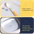 thumbnail image 1 of PENGXIANG Cute Plastic Picnic Bento Box Microwavable Portable Food Container for Adults Work Kids School Yellow, 1 of 8