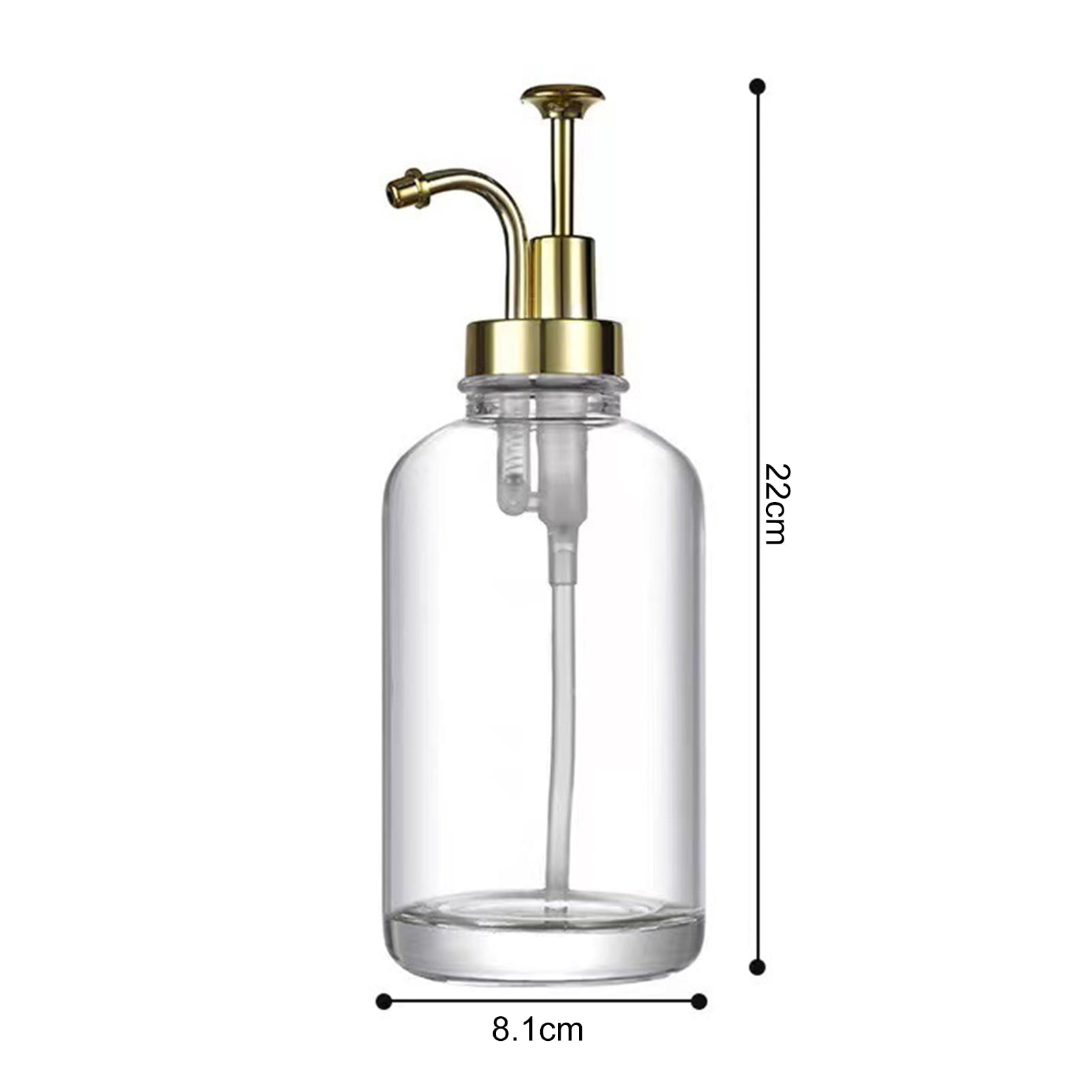 Naierhg 2Pcs 17oz Coffee Syrup Dispenser Clear Glass Syrup Pump Bottle Coffee Bar Accessories Shampoo Dispenser for Home Hotel Restaurant Black
