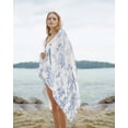 thumbnail image 2 of Blue White Flowers Beach Towels Oversized Super Absorbent, Spring Summer Floral Botanical Lightweight Bath Towel Quick Dry Sets For Bathroom/Pool/Rv Camping/Beach Play/Gym Room/Picnic 31"x62", 2 of 8
