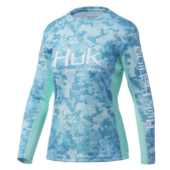 Huk Icon X Tide Change Camo LS (Tide Change - Sea Floor, X-Small)