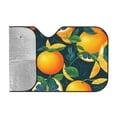 thumbnail image 2 of Kdxio Fresh Orange Print Windshield Sun Shade, Foldable Sun Blocker for Car,Truck,SUV Automotive Interior Sun Protection,Reflective Shade for Front Windshield(Small), 2 of 7