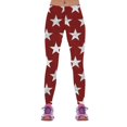 thumbnail image 3 of Gibobby Leggings yoga mujer Mujeres Casual Cuatro de julio Día de la Independencia Impreso Deportes Leggings Pantalones largos(Blanco,CH), 3 of 5
