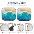 thumbnail image 6 of Fotbe Beach 2-Piece Car Windshield Sun Shade | Sun Blocker for Car Windshield | Foldable Automotive Interior Accessories for Sun Protection-Small, 6 of 7
