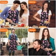 thumbnail image 4 of Pink Breast Cancer Apron-Garden Aprons for Women with Pockets-Cotton Linen Waterproof Kitchen Cooking Gardening Aprons Adjustable for Kitchen,Cooking,BBQ and Salon 32"x27", 4 of 7
