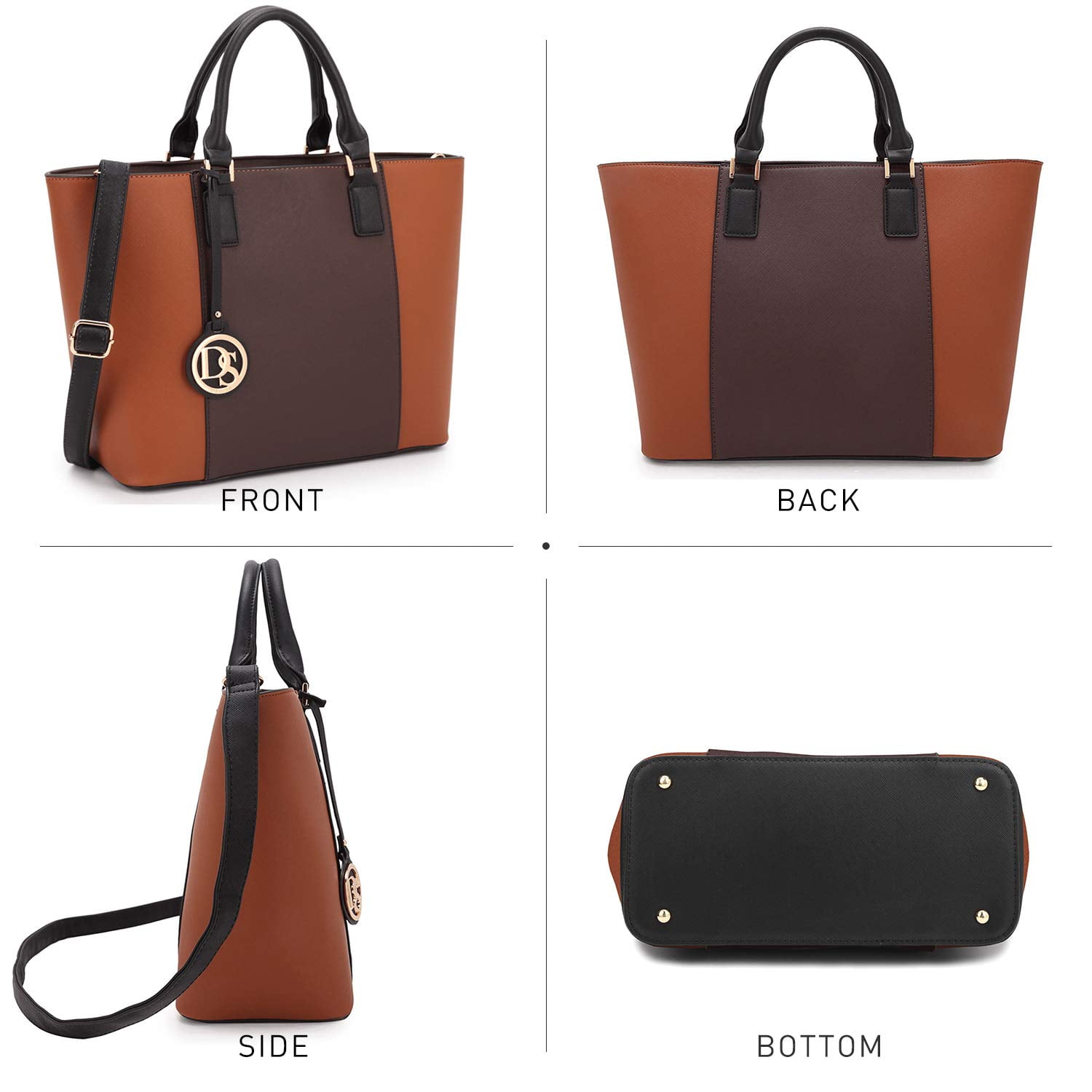 Dasein Women's Handbags Purses Large Tote Shoulder Bag top Handle Satchel Bag for Work