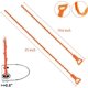 thumbnail image 4 of Paquete de 3 herramientas de limpieza removedoras de 19,6 pulgadas, naranja, material PP, resistente., 4 of 4