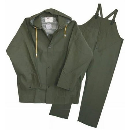 3PR0300GJ 3PC 2XL GRN Rain Suit - Quantity 1