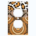 thumbnail image 2 of Metal Light Switch Plate Cover Colorful Safari African Tribal Art Pattern SFR042, 2 of 13