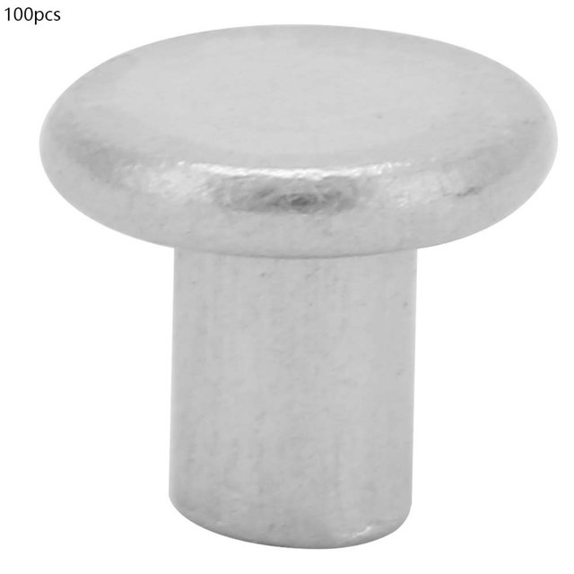 Remache De Aluminio Sólido Cabeza Plana Remache Sólido Cabeza Plana Remache De Aluminio Sólido Remache Sólido 100 Piezas Accesorios Para Herramientas M3-3/4/5 Cabeza Plana De ANGGREK Otros