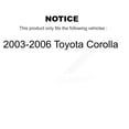 thumbnail image 2 of Transit Auto Front Rear Complete Suspension Strut & TQ sway Bar Link Kit (8Pc) for Car 2003-2006 Toyota Corolla - Left Right Side (Driver Passenger) KSS-107735, 2 of 2