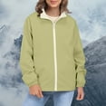 thumbnail image 4 of iHPH7 Thin Jackets for Women Lightweight Active Wear Jackets for Woman Waterproof Jackets for Women Hooded Rain Coats for Women Fall Fashion Hiking Jacket Women Windbreaker Jacket Women Green XXL, 4 of 9