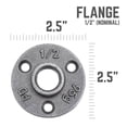 thumbnail image 3 of STZ Industries Pipe Decor Iron Flange 1/2 in., 3 of 8