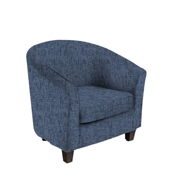 Chair Slipcover Stretch Barrel Chair Covers Printed Tub Chair Slipcovers Round Couch Covers Spandex Armchair Sofa Cover Removable Furniture Protector for Living Room