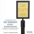 thumbnail image 3 of US Weight Heavy-Duty Steel Stanchion Steel Frame Sign Holder with Plexiglass Covers Compatible with ONLY Steel Stanchions, 3 of 7
