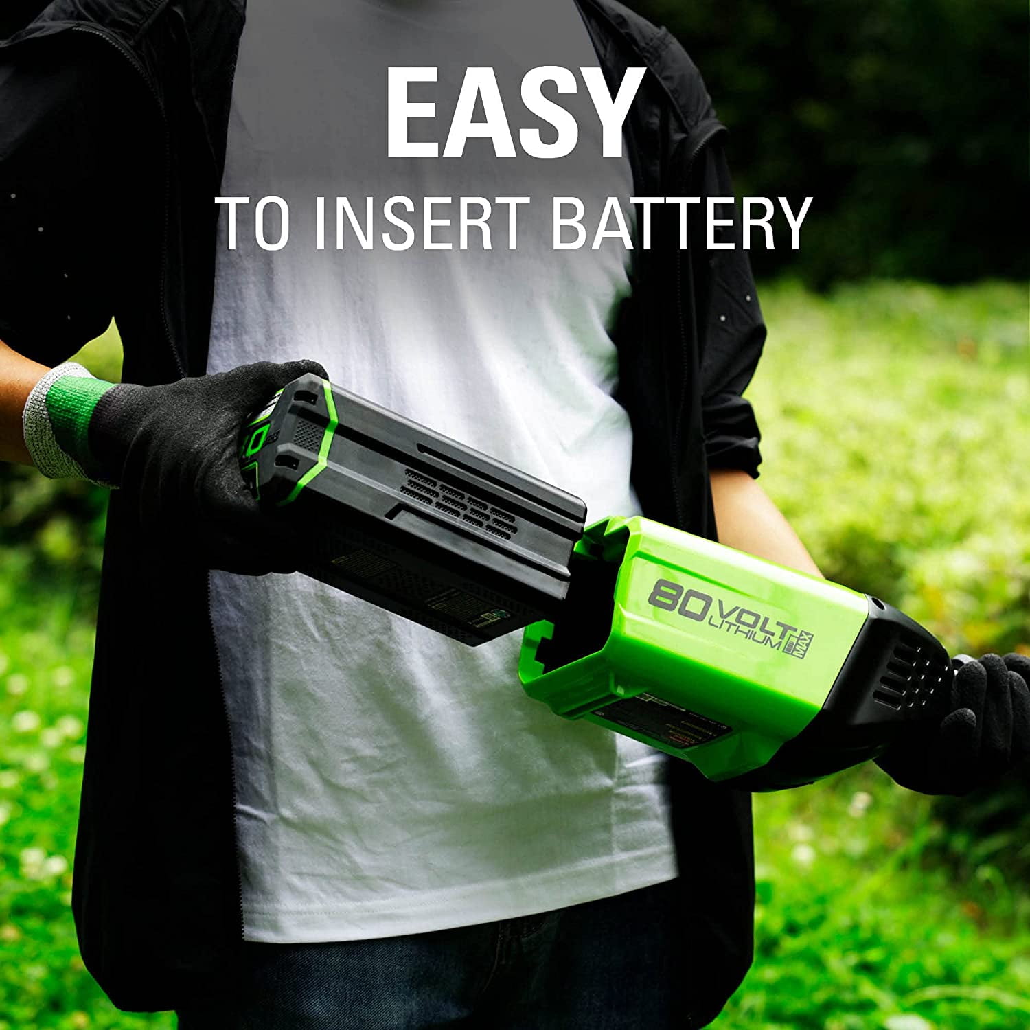 Greenworks 20-Inch 80V Cordless Pole Hedge Trimmer, Battery Not Included PH80B00