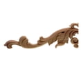 thumbnail image 4 of Wooden Carved Onlay Appliques, Long Wood Carving Decal Unpainted Trim for Furniture Bed Door Cabinet Decor, 4 of 7