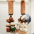 thumbnail image 3 of Shisuyan Bird Accessory Multi 1Set 11.4x3.9x3.1in Corncob Cuttlebone Wood Beechwood Nuts, 3 of 9
