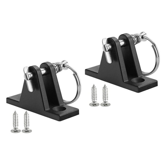 2x Deck Hinge Side Mount Bimini Top Boat Brand New Fitting Hardware