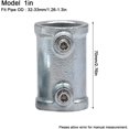 thumbnail image 2 of Generic 2PCS Structural Pipe Railing Fitting, Straight Cast Iron Connector, 2 of 6