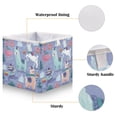thumbnail image 3 of Foldable Fabric Storage Bin Home Cubes Clothing Organizer Bins Large Collapsible Box Basket for Home Organizer Cute Animals in The Snow, 3 of 7