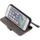 thumbnail image 3 of Funda tipo billetera para iPhone 6 iPhone 6s, bolso de bolsillo con 5 ranuras para tarjetas Funda con tapa de cuero de PU con correa para la muñeca Cubierta de soporte de TPU - Gri, 3 of 4