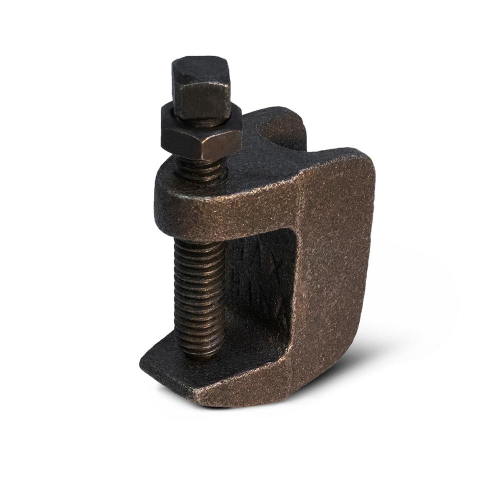 Highcraft Wide Mouth Beam Clamp for 1/2 in. Threaded Rod in Uncoated Steel (10-Pack)