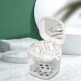 thumbnail image 1 of Estuche para limpiador de dentaduras postizas Soporte para dentaduras postizas Bañarse, limpiarse y remojarse con colador Blanco Fernando Caso de la dentadura, 1 of 8