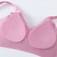thumbnail image 5 of PNTUTB Plus-Size Backless Bra for Women Solid-Color Four-Row Back Clasp Bra Wire-Free Pushing-Up Breathable Bra Adjustable-Strap Everyday Bras, 5 of 7